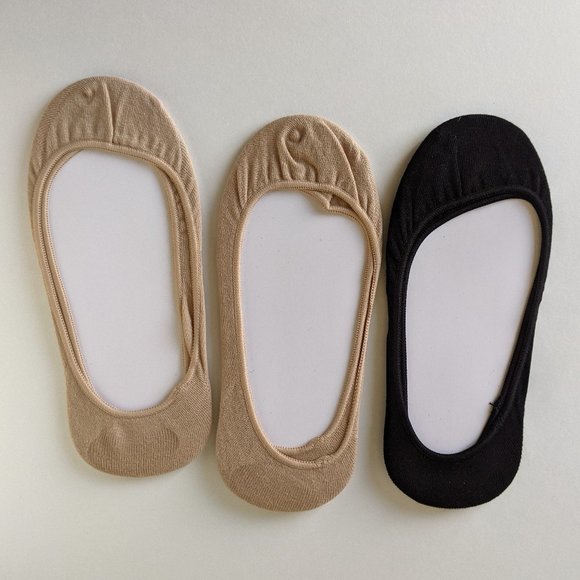 HUE Hidden Cotton No Show Liner Socks - M/L - Picture 2 of 5